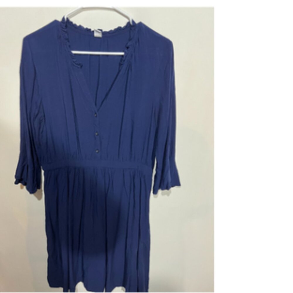 Old Navy - Navy Blue - Short Swing Dress with Buttons